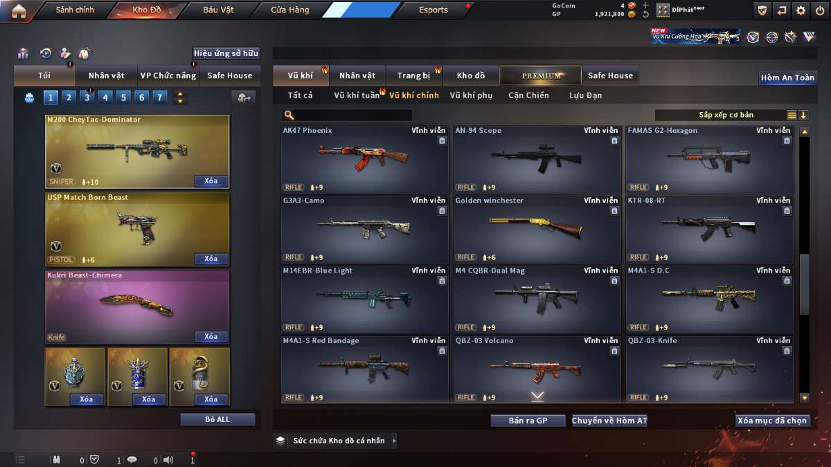 shop acc cf uy tin gia re